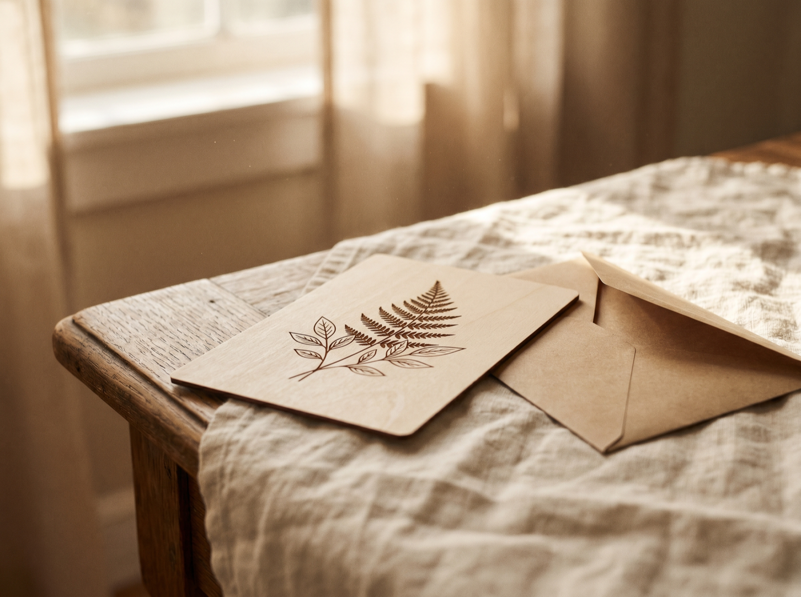 Wood postcards